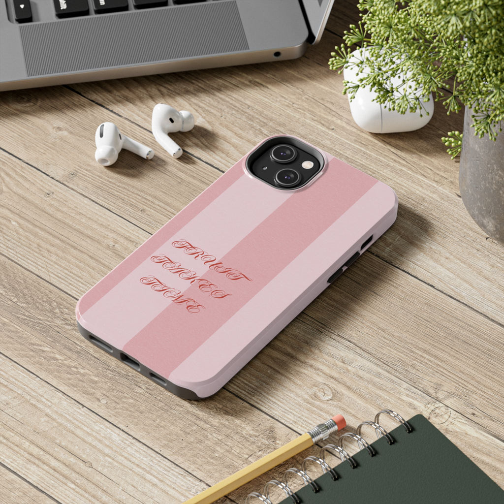 Soft Pink Fruit Takes Time Phone Case