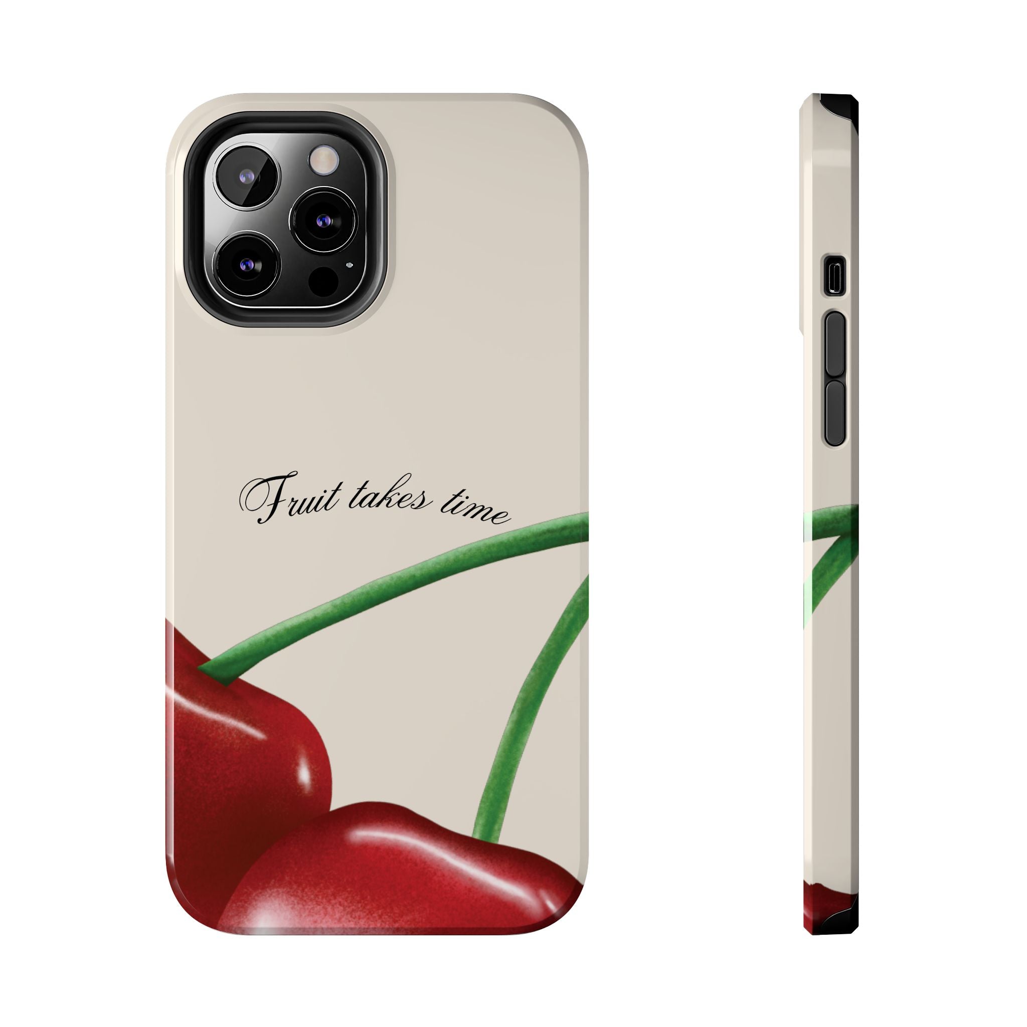 Soft Cherry Fruit Takes Time Phone Case