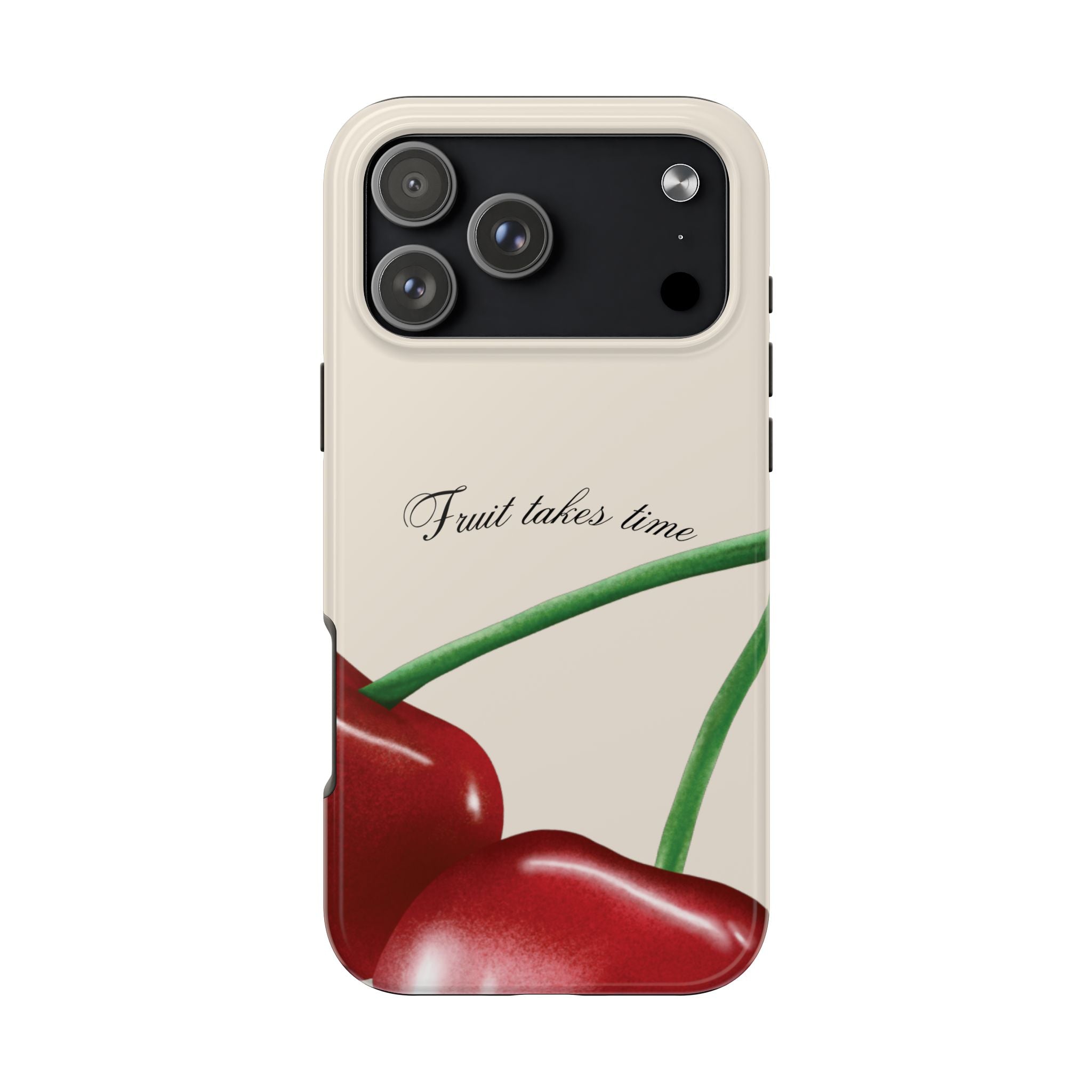 Soft Cherry Fruit Takes Time Phone Case