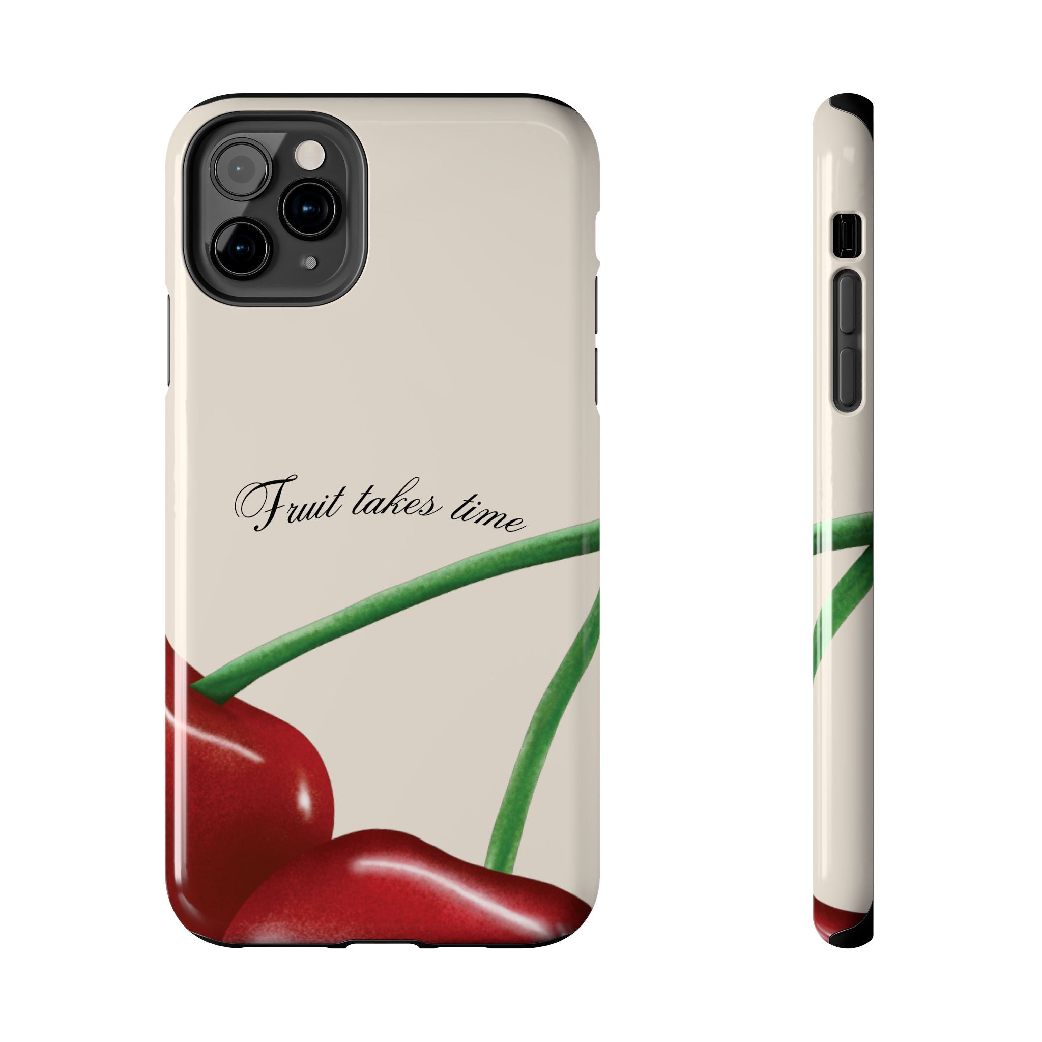 Soft Cherry Fruit Takes Time Phone Case