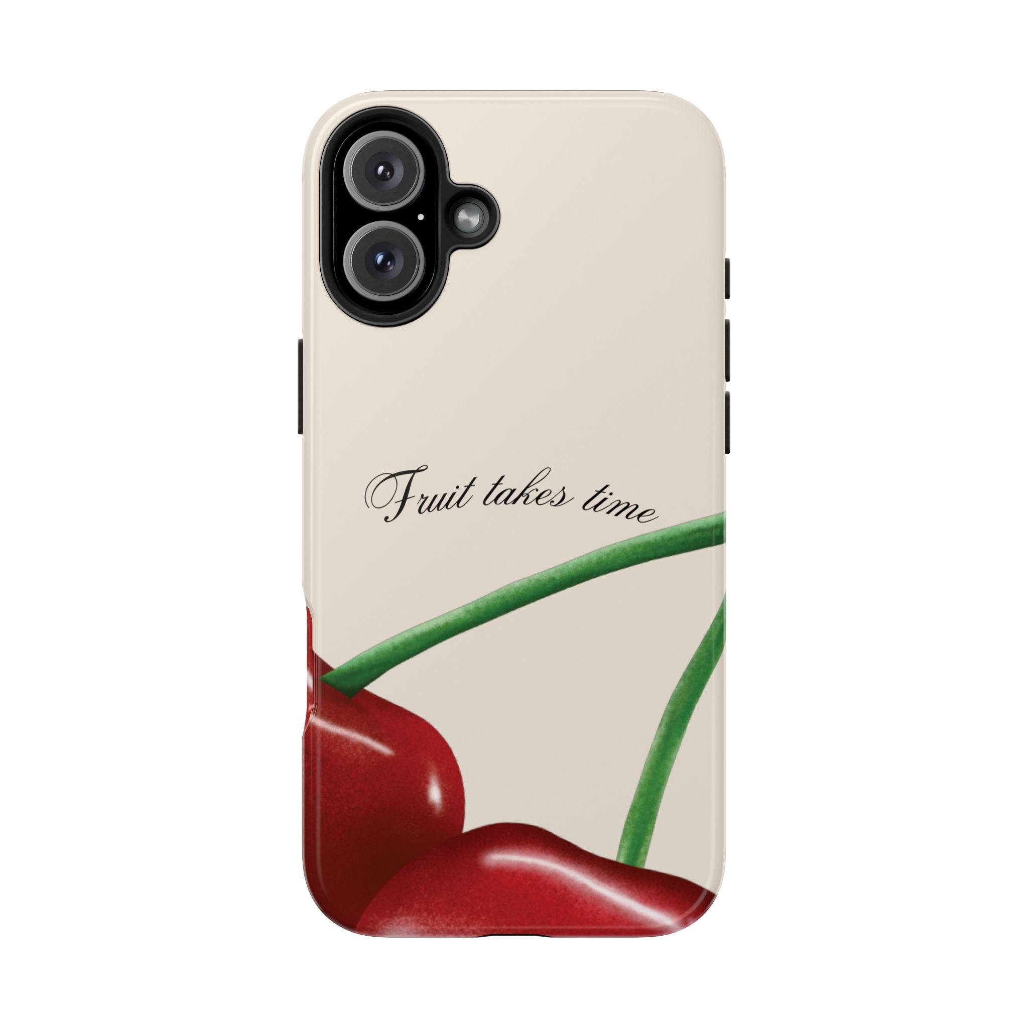 Soft Cherry Fruit Takes Time Phone Case