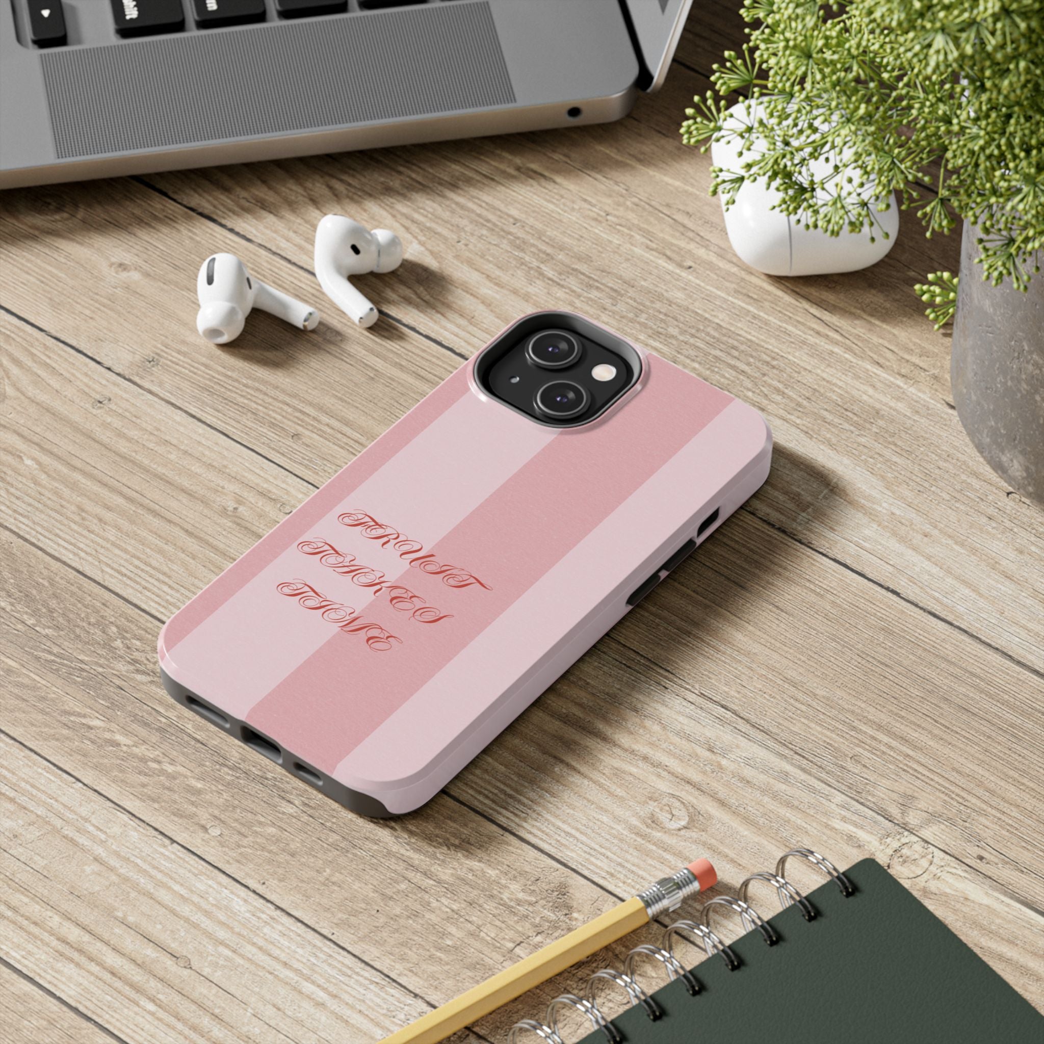 Soft Pink Fruit Takes Time Phone Case