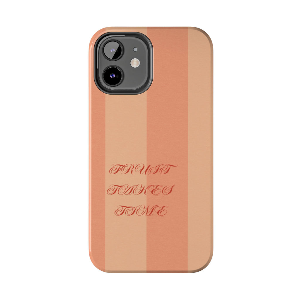 Muted Terracotta Fruit Takes Time Phone Case