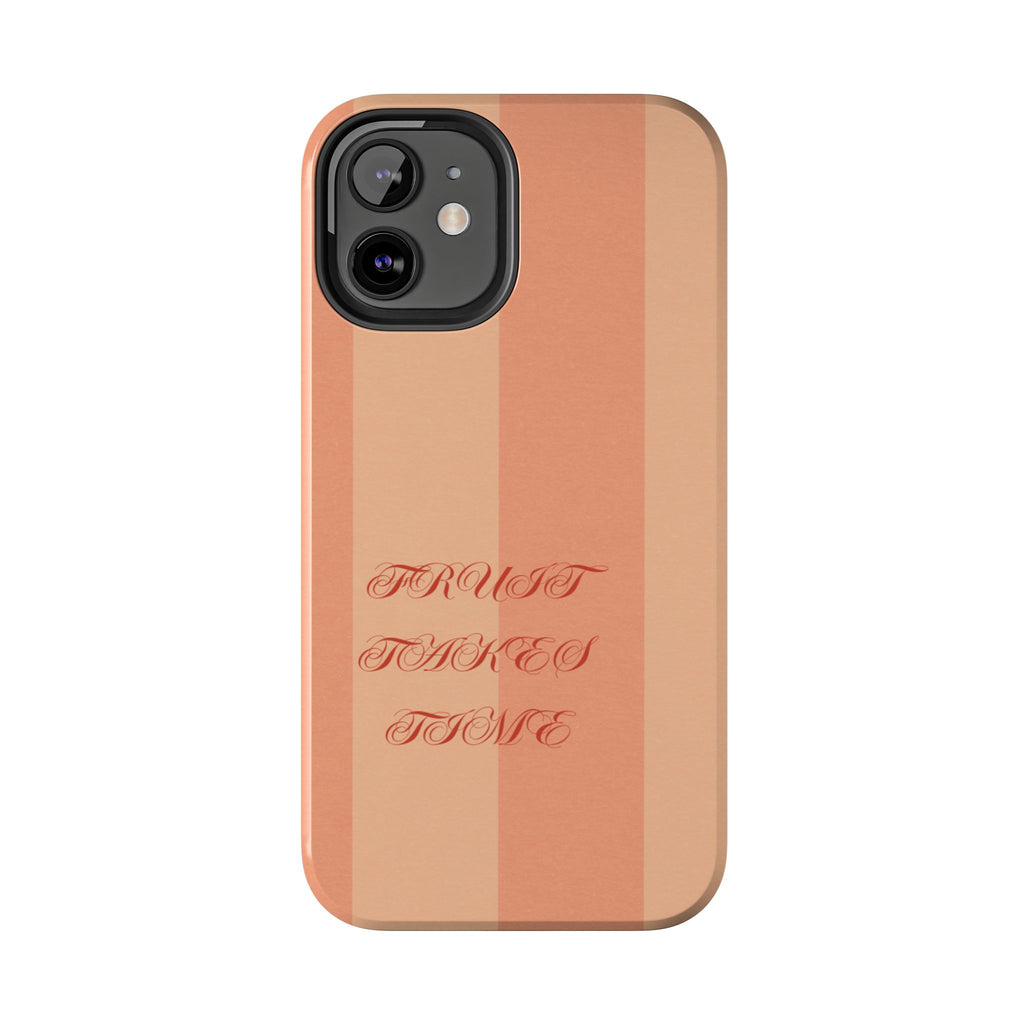 Muted Terracotta Fruit Takes Time Phone Case