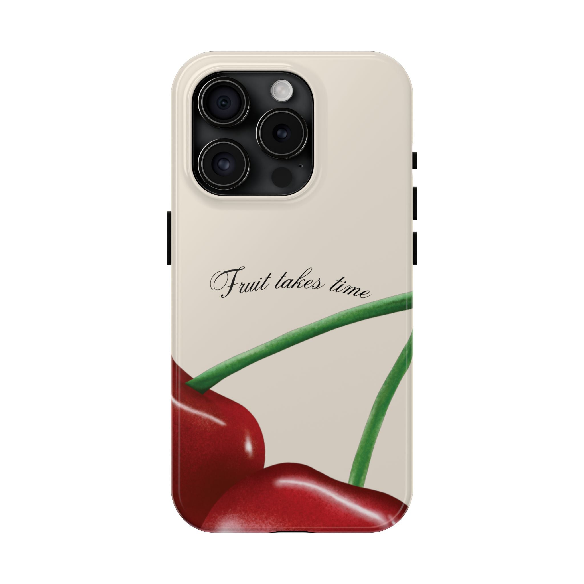 Soft Cherry Fruit Takes Time Phone Case
