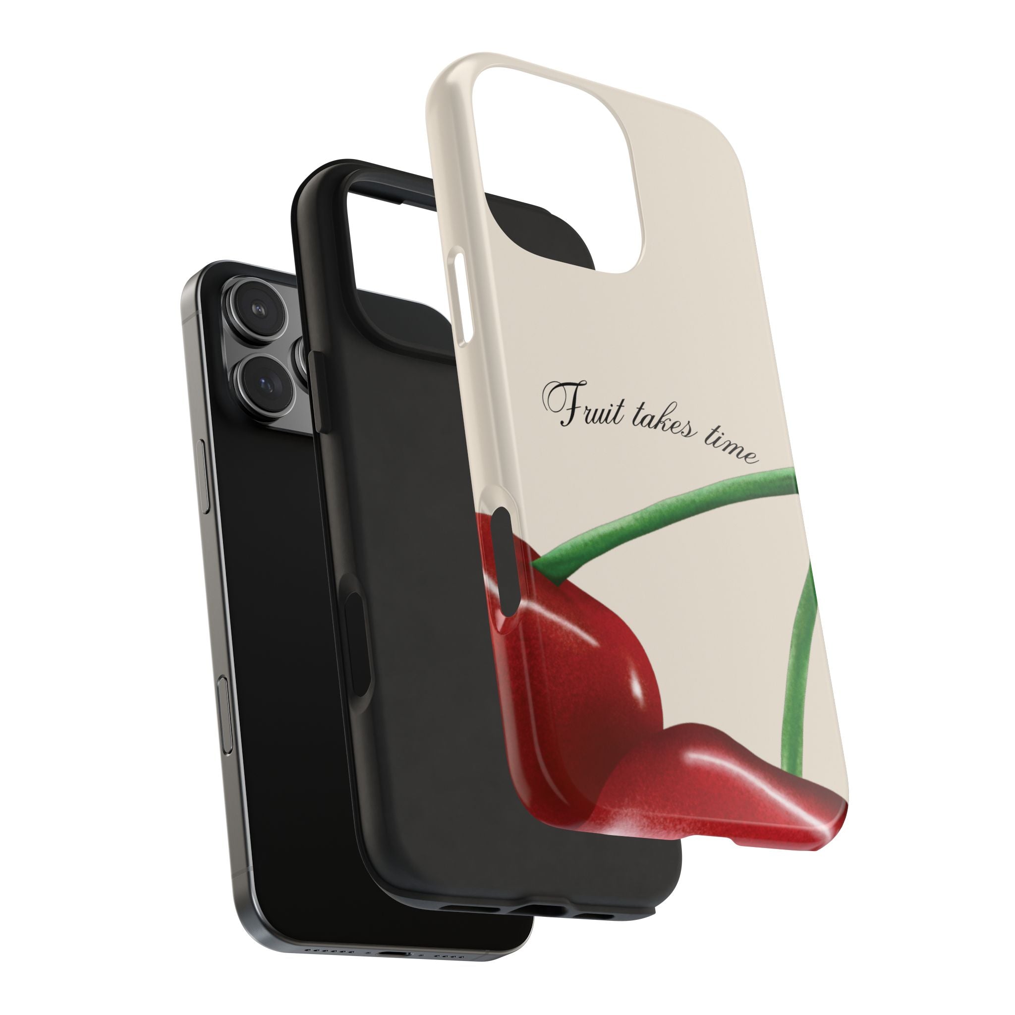 Soft Cherry Fruit Takes Time Phone Case