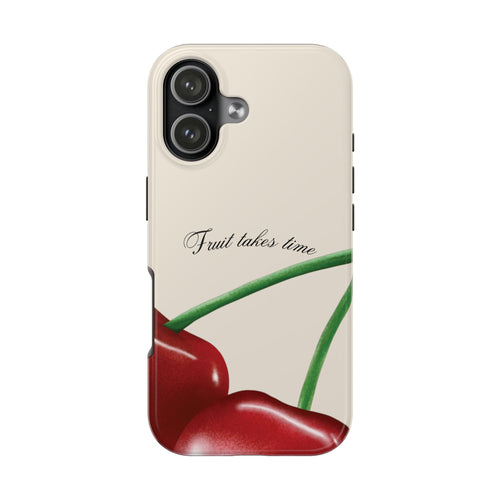 Soft Cherry Fruit Takes Time Phone Case