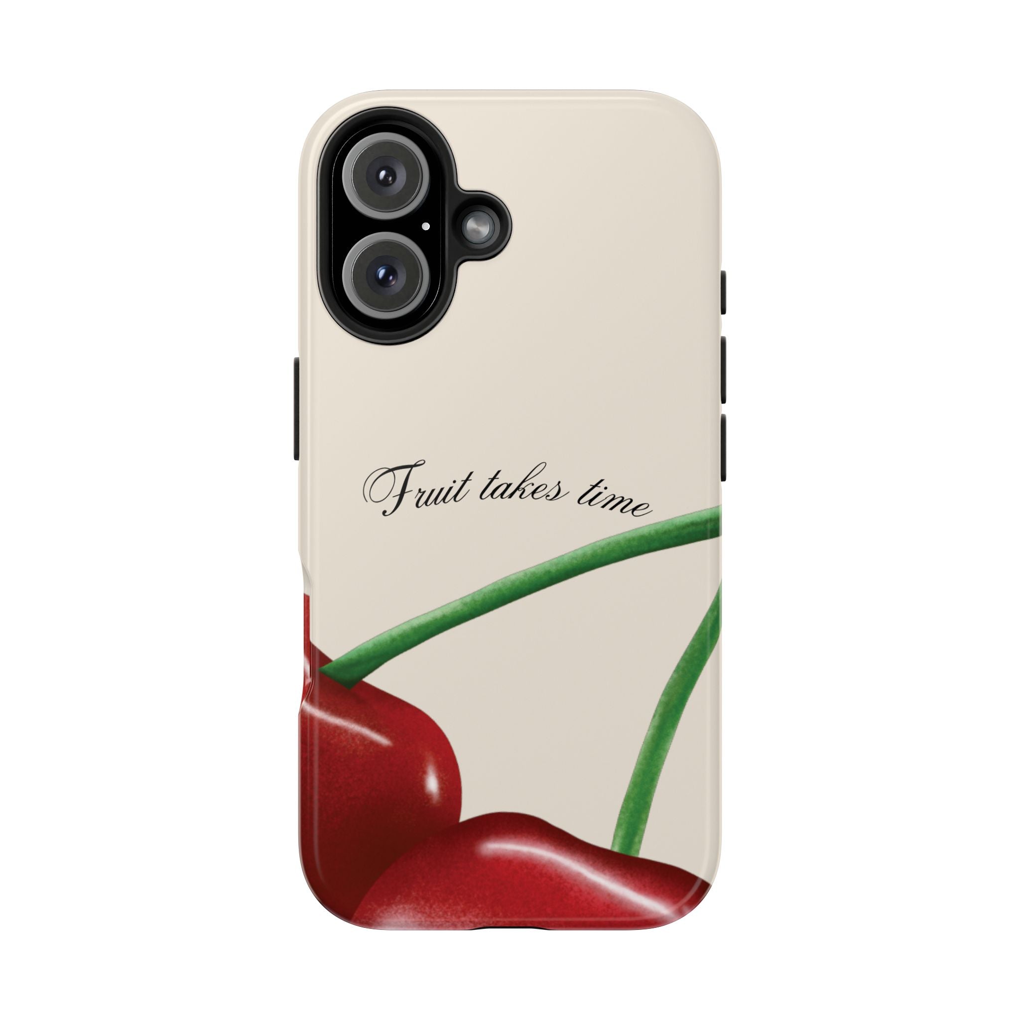 Soft Cherry Fruit Takes Time Phone Case