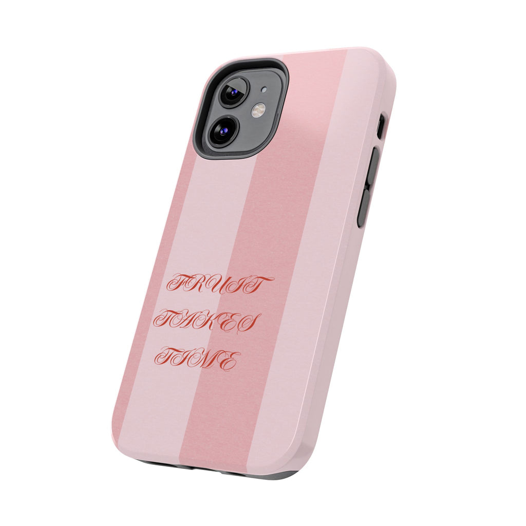 Soft Pink Fruit Takes Time Phone Case