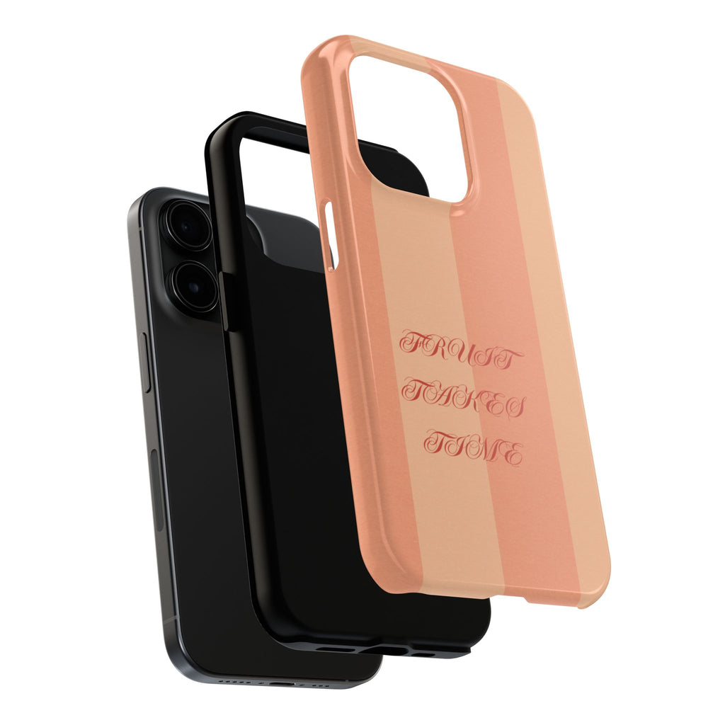 Muted Terracotta Fruit Takes Time Phone Case