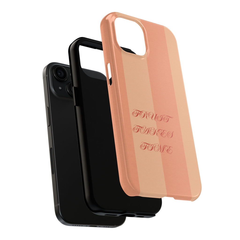 Muted Terracotta Fruit Takes Time Phone Case