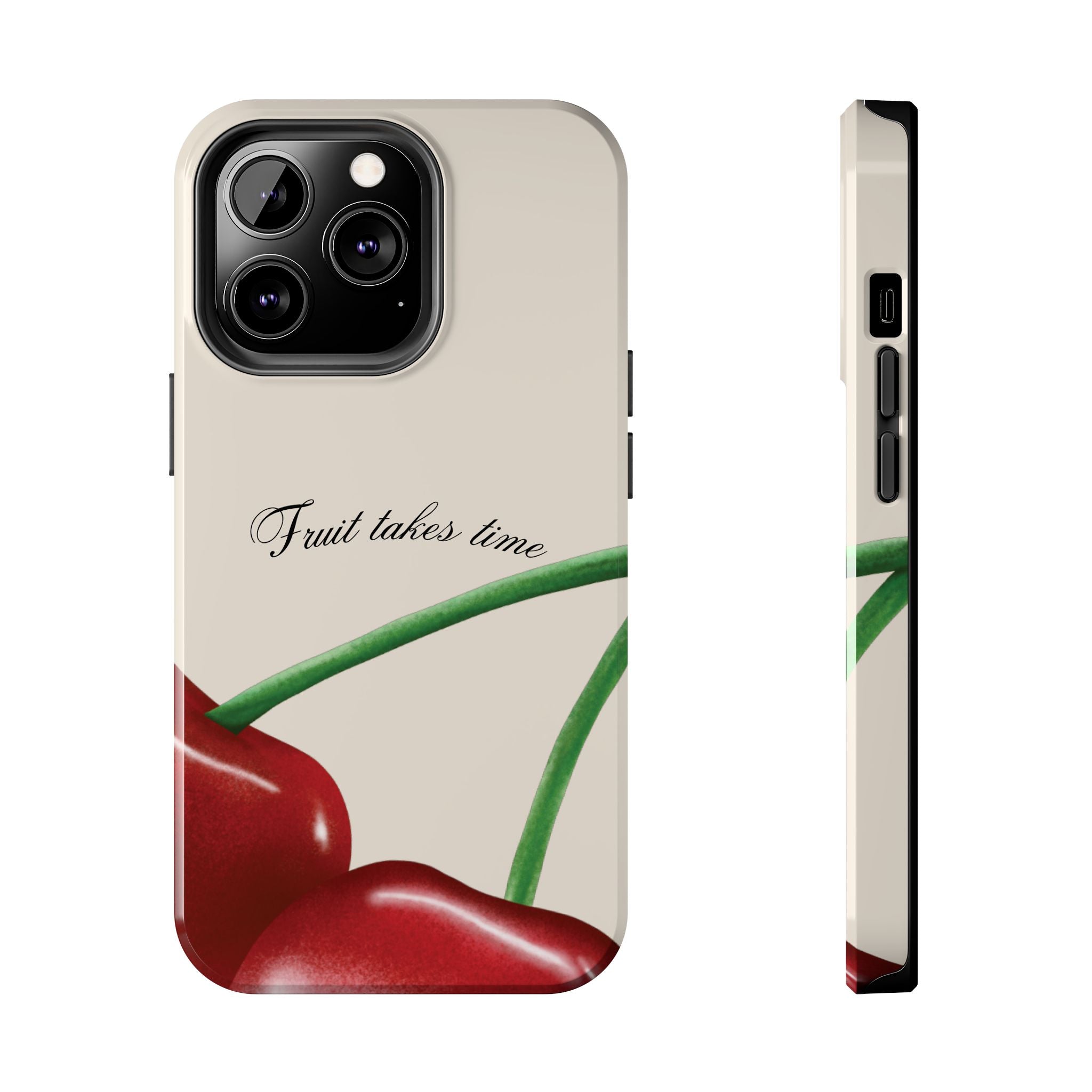 Soft Cherry Fruit Takes Time Phone Case