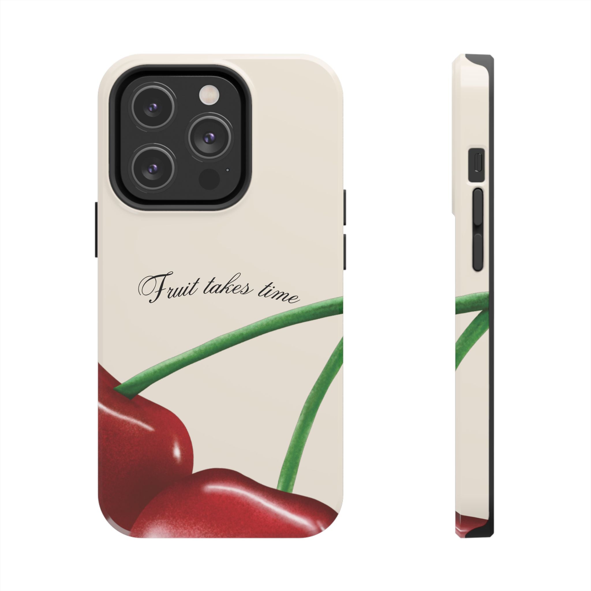 Soft Cherry Fruit Takes Time Phone Case