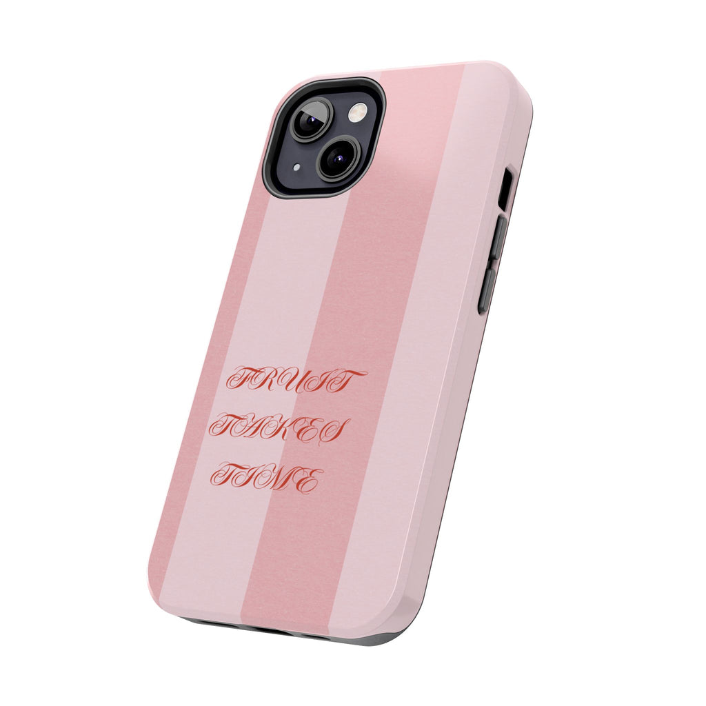 Soft Pink Fruit Takes Time Phone Case