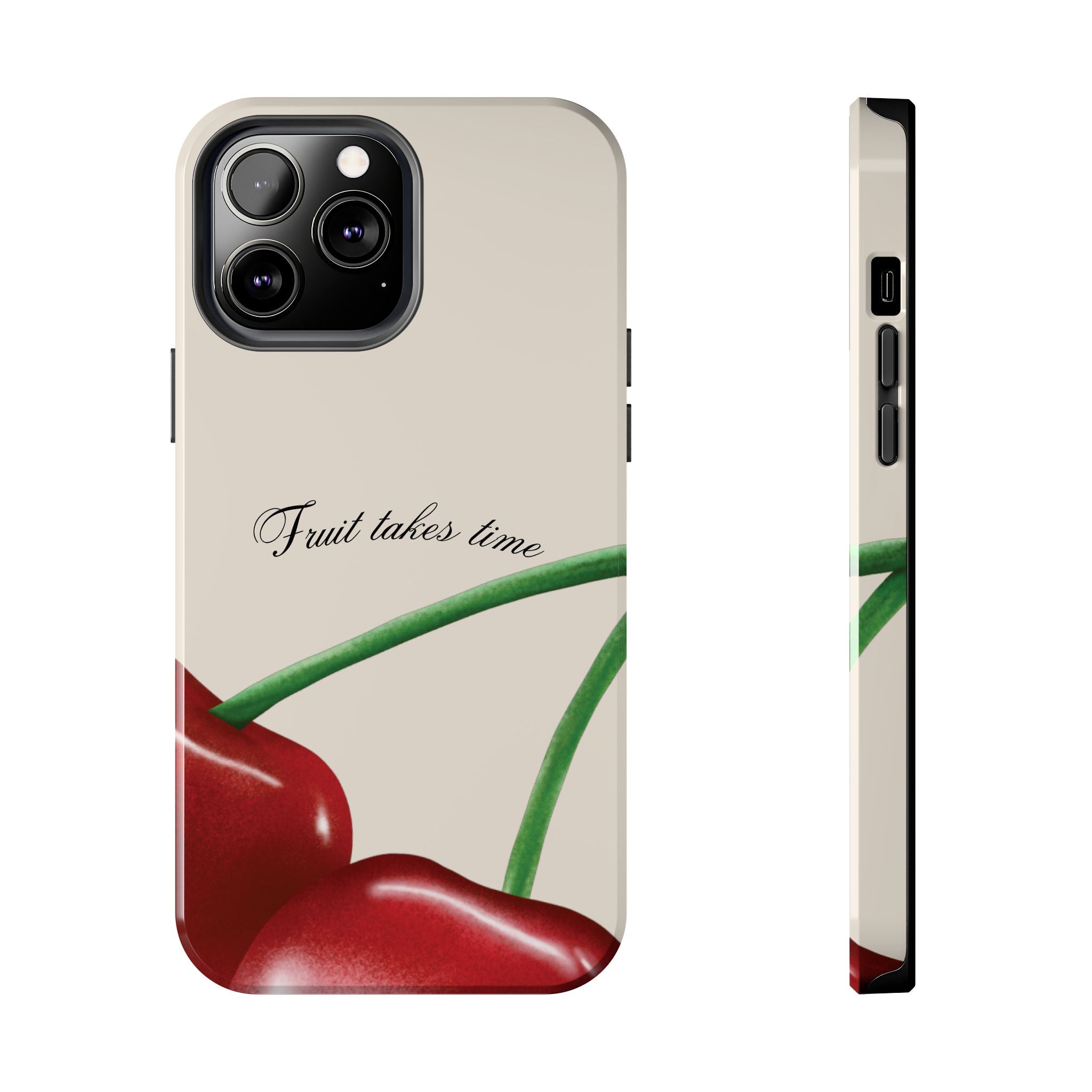 Soft Cherry Fruit Takes Time Phone Case