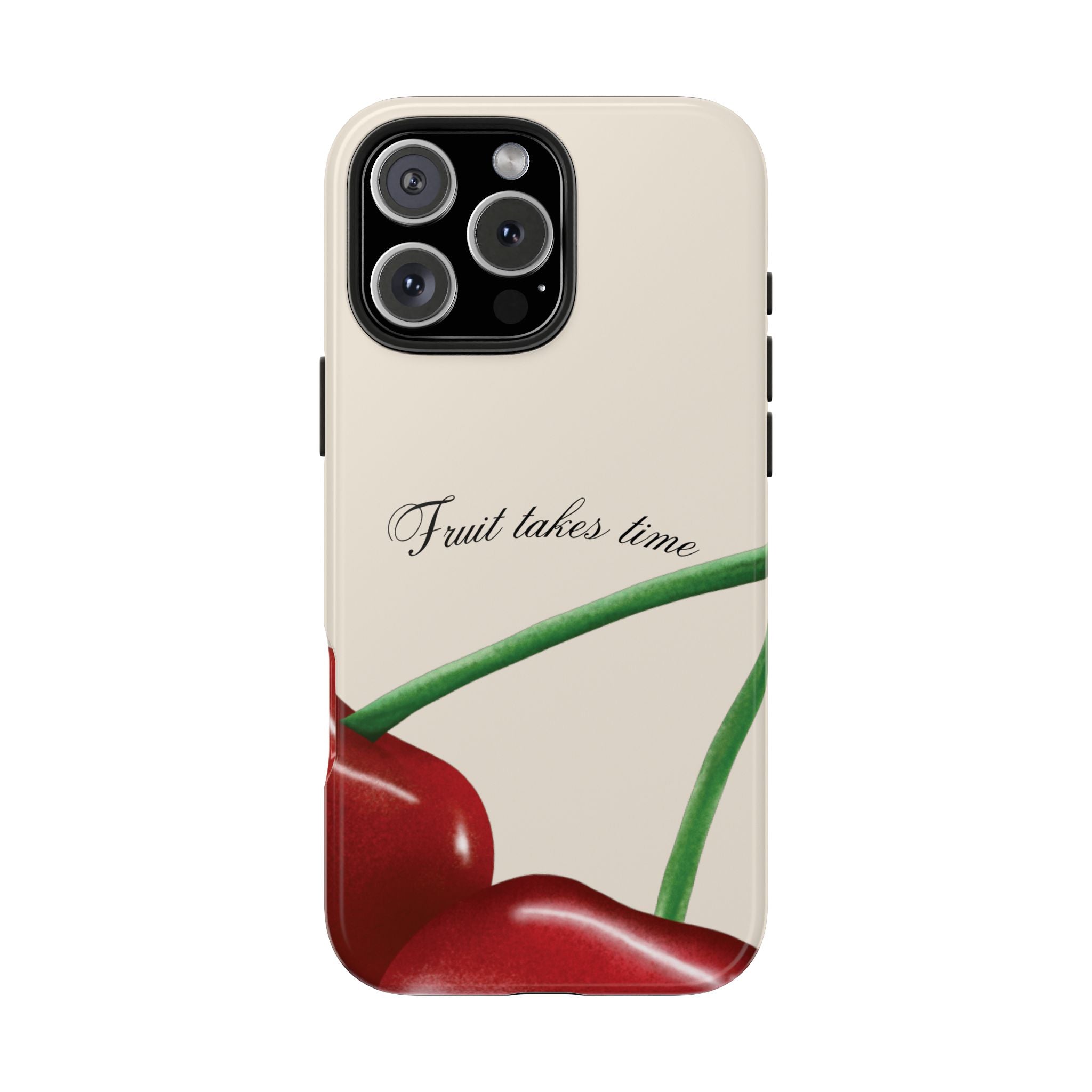Soft Cherry Fruit Takes Time Phone Case