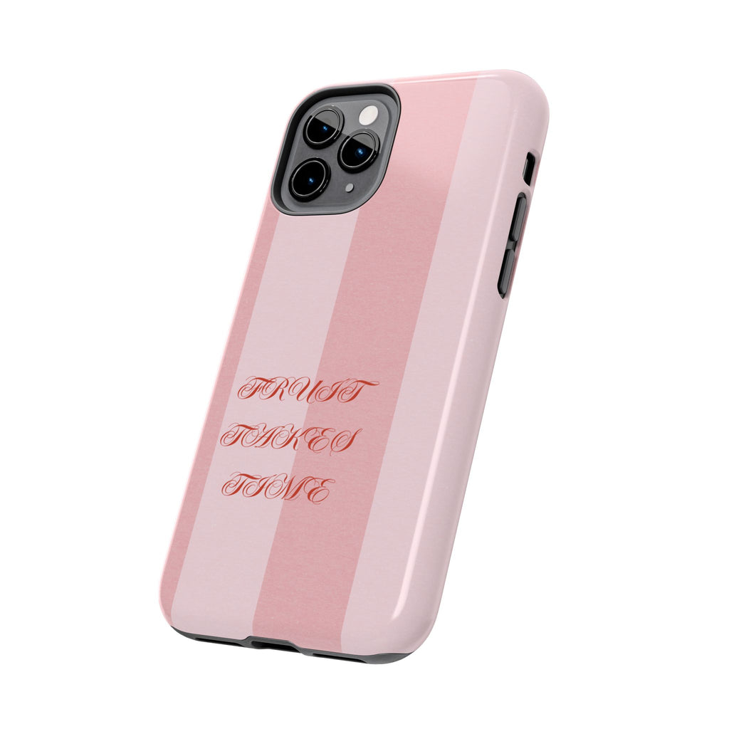 Soft Pink Fruit Takes Time Phone Case