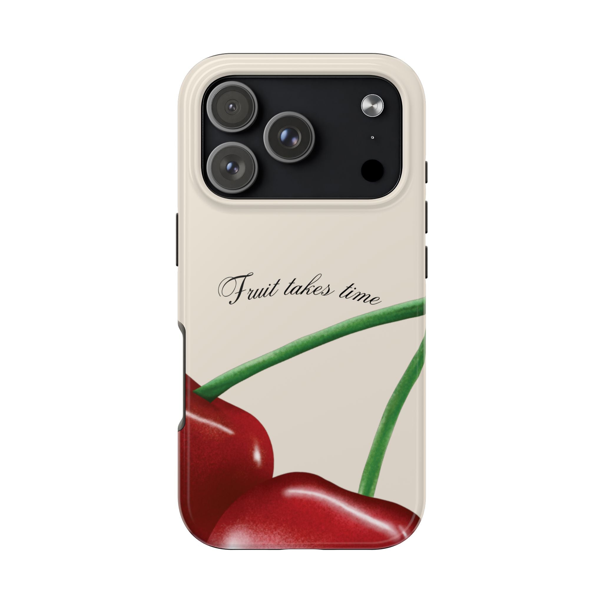 Soft Cherry Fruit Takes Time Phone Case