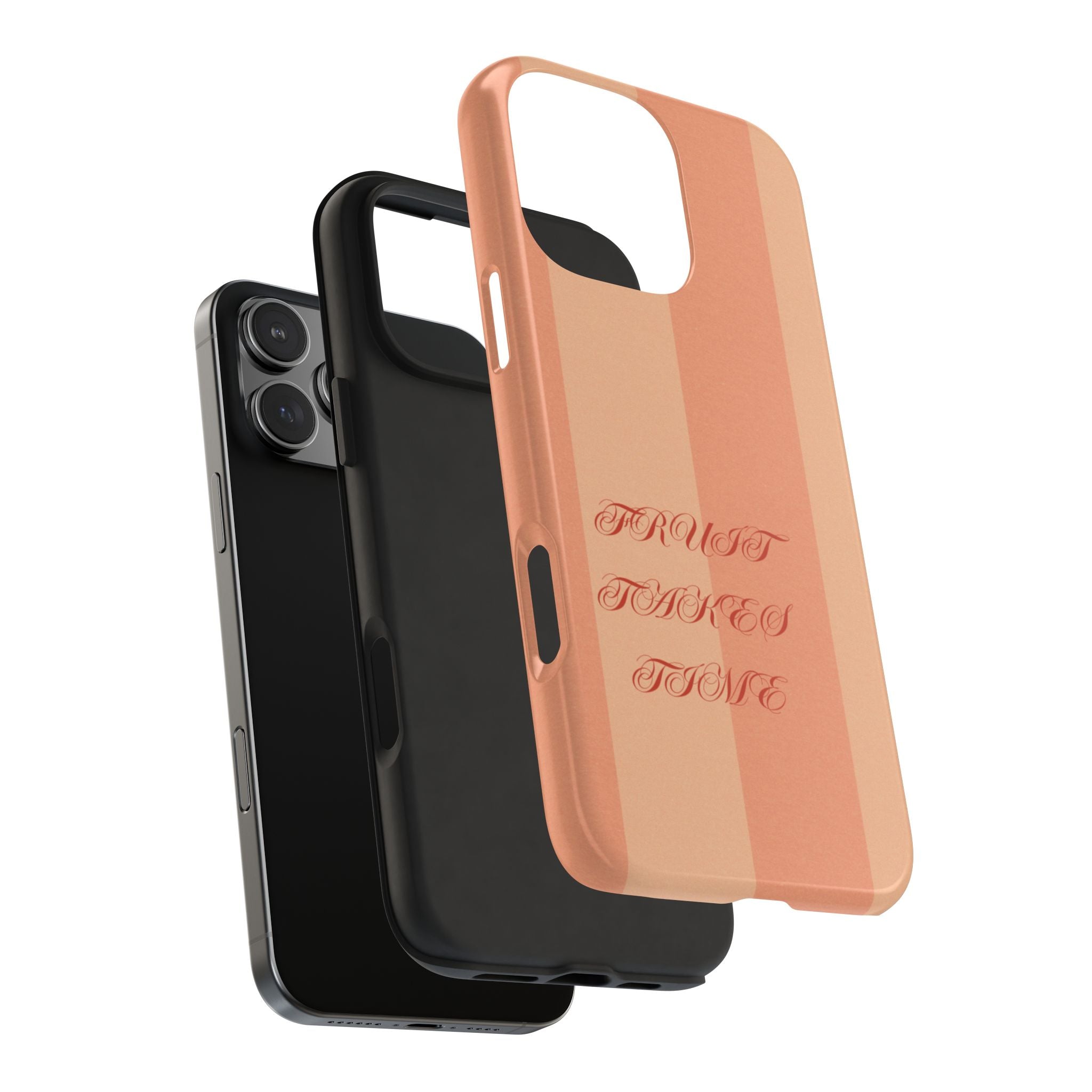 Muted Terracotta Fruit Takes Time Phone Case