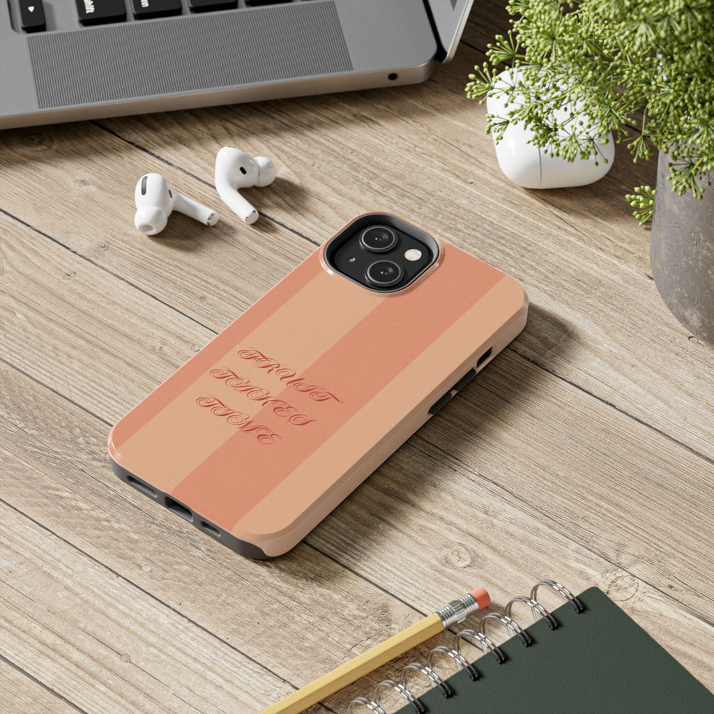 Muted Terracotta Fruit Takes Time Phone Case