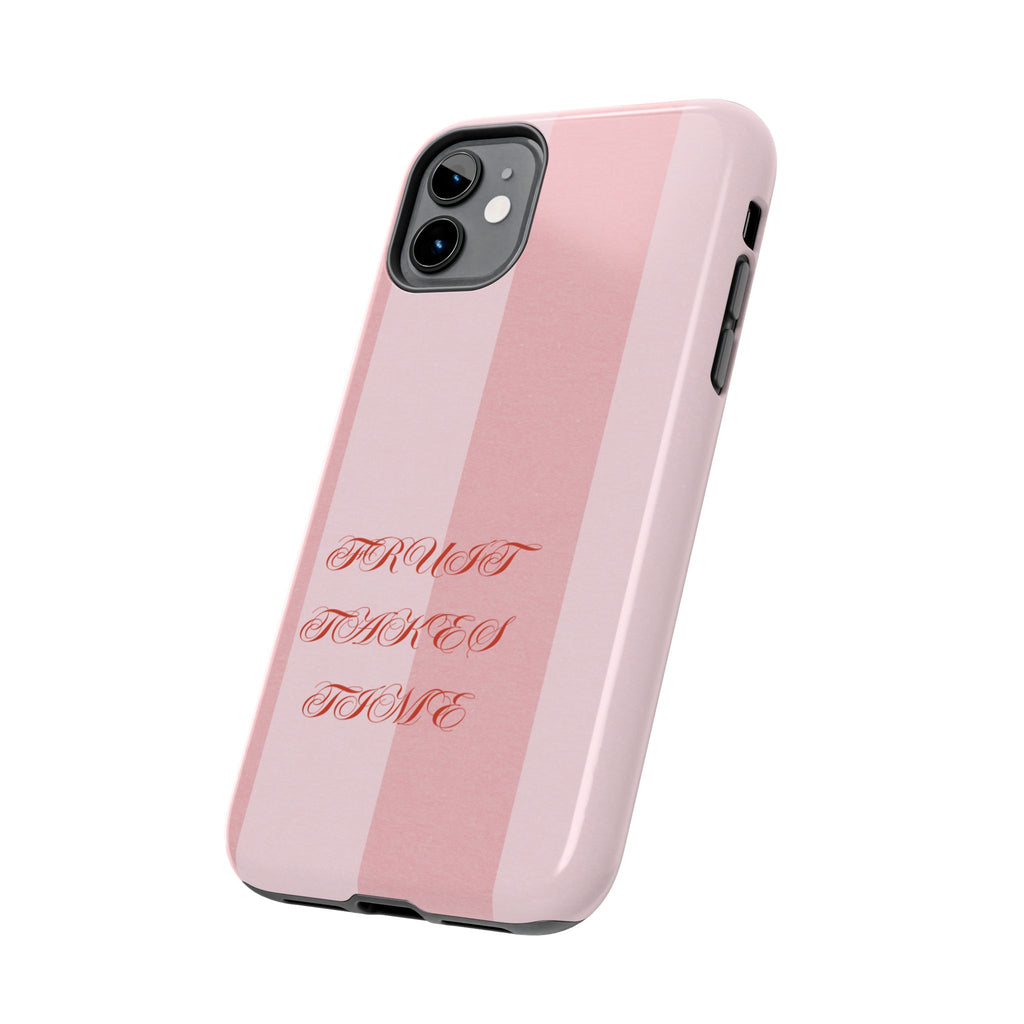 Soft Pink Fruit Takes Time Phone Case