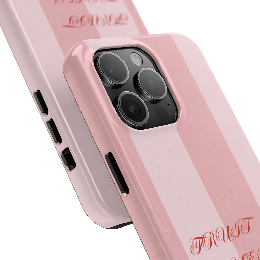 Soft Pink Fruit Takes Time Phone Case