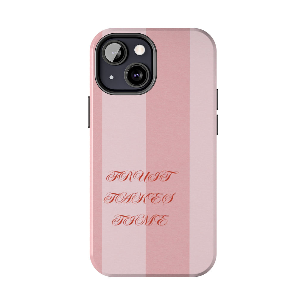 Soft Pink Fruit Takes Time Phone Case