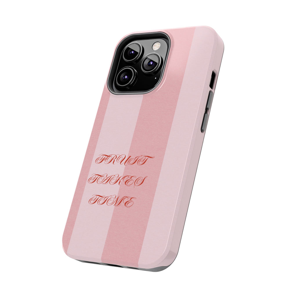 Soft Pink Fruit Takes Time Phone Case