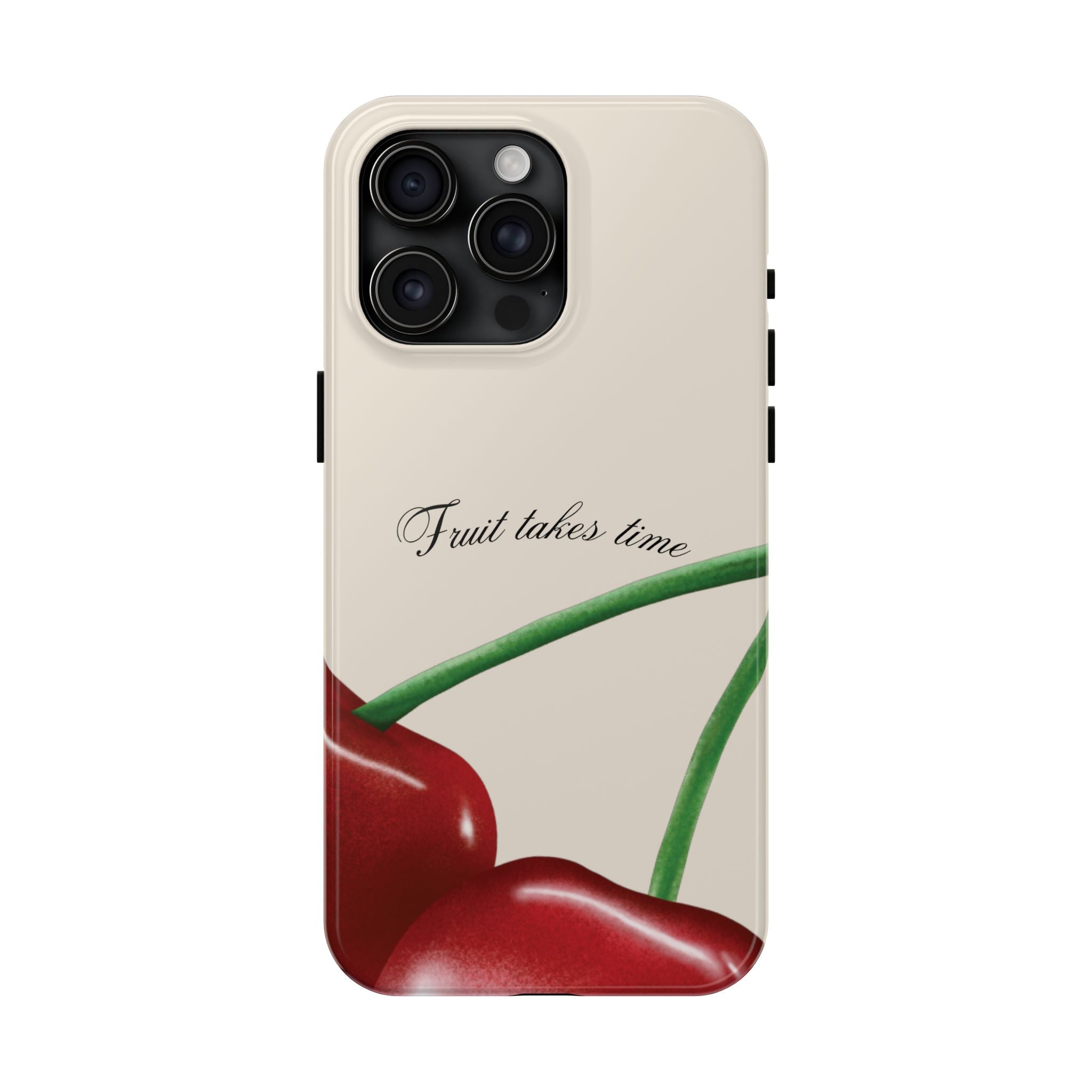 Soft Cherry Fruit Takes Time Phone Case