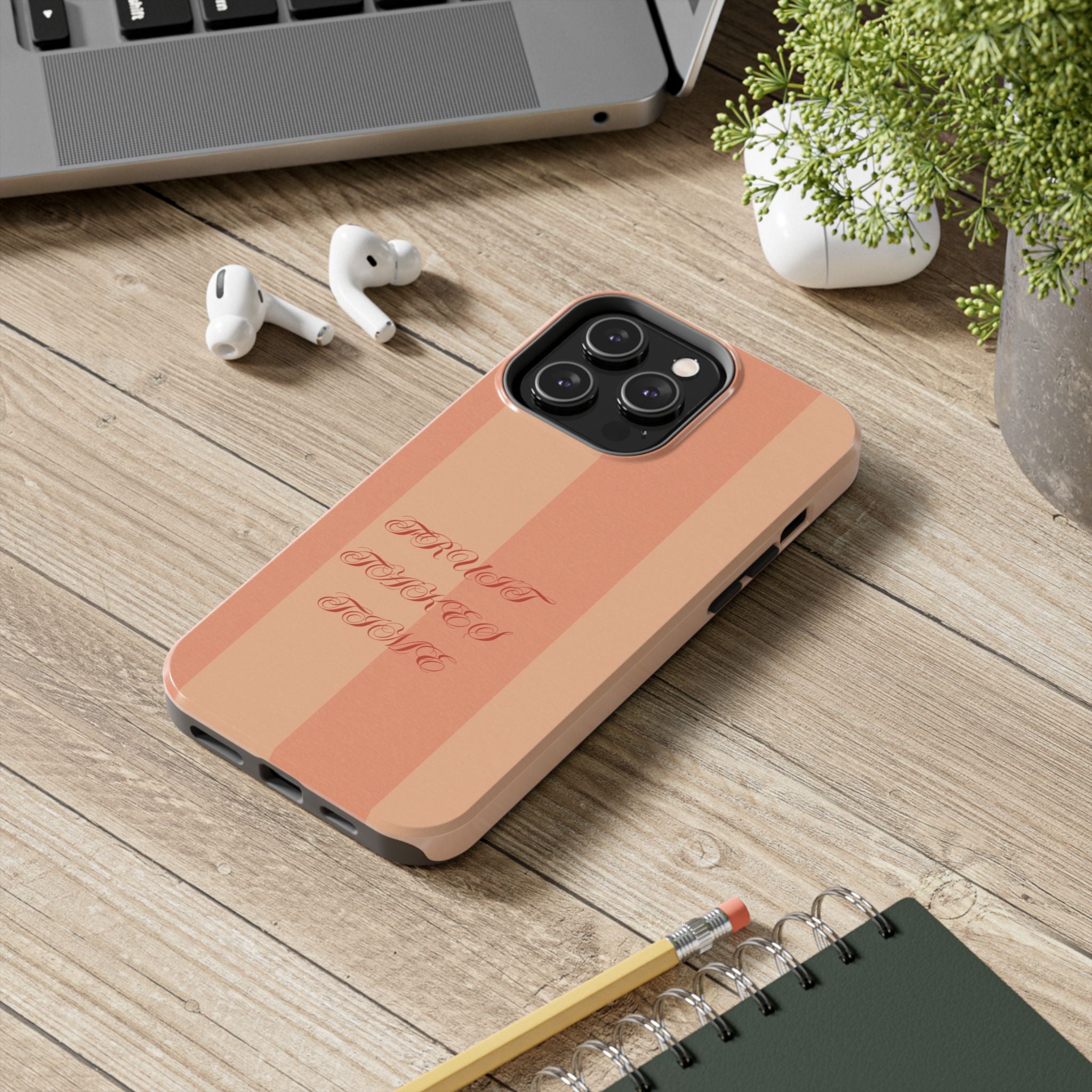 Muted Terracotta Fruit Takes Time Phone Case