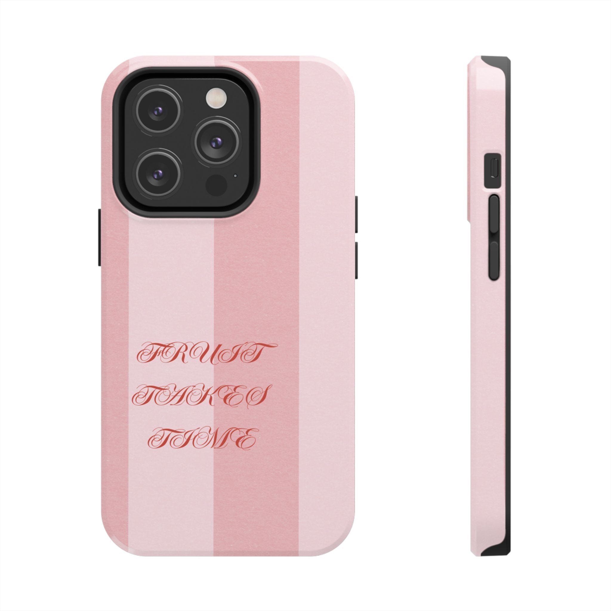 Soft Pink Fruit Takes Time Phone Case