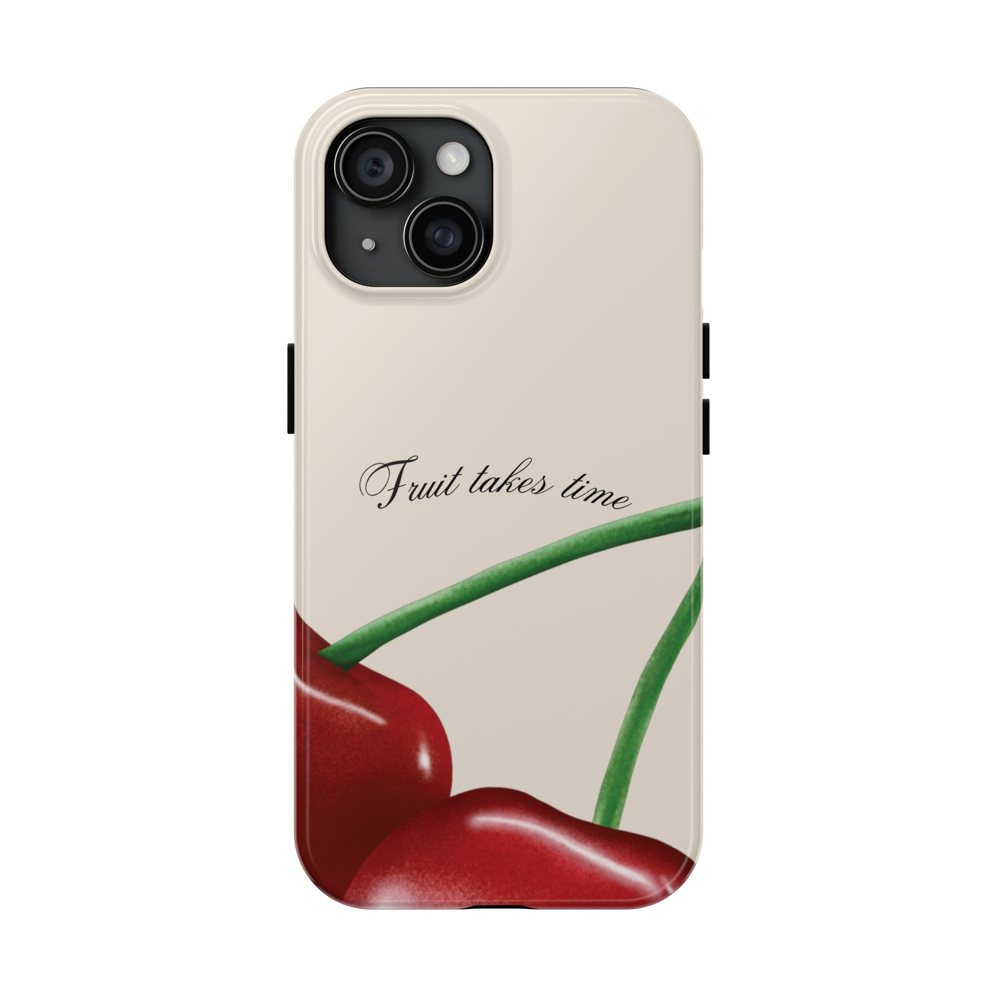 Soft Cherry Fruit Takes Time Phone Case