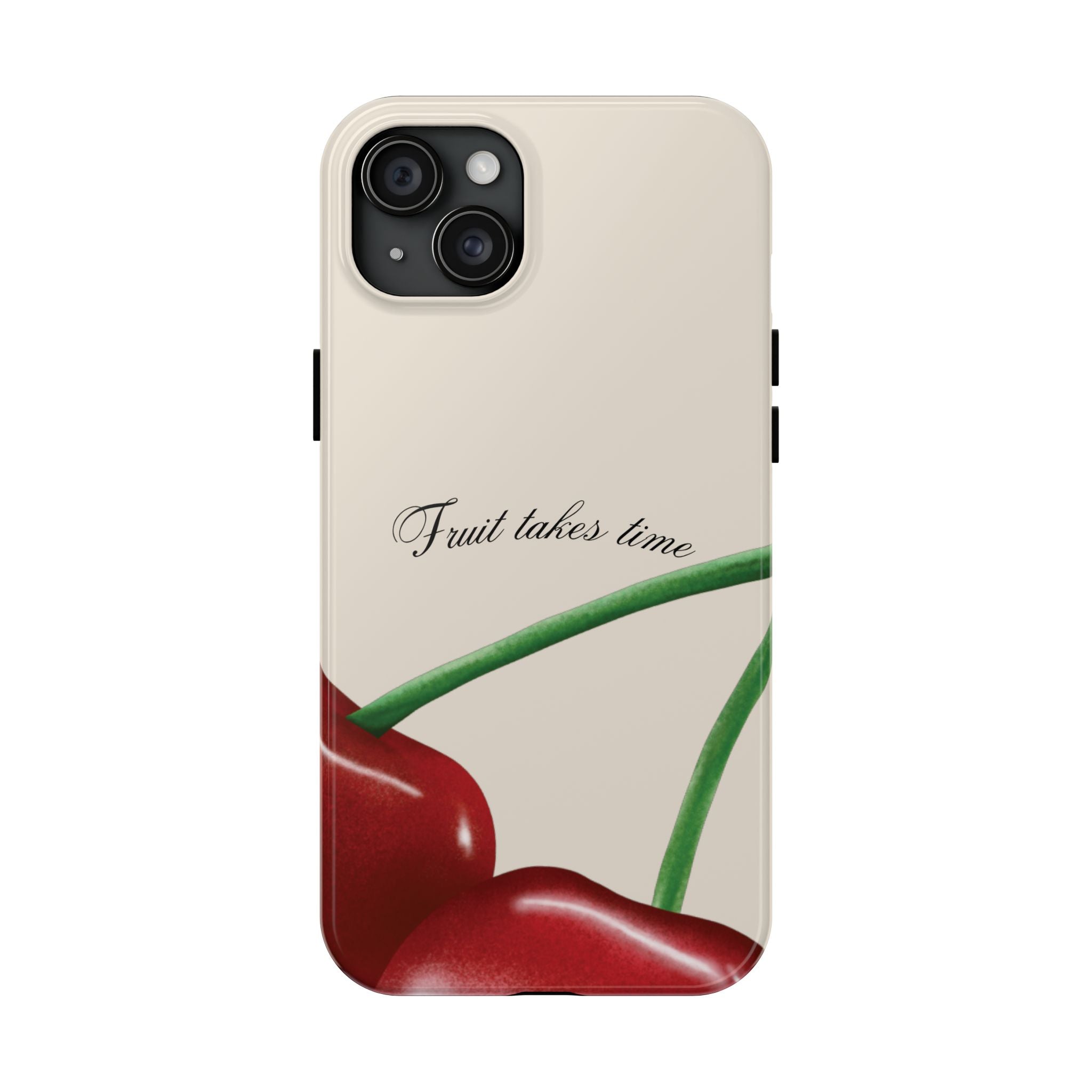 Soft Cherry Fruit Takes Time Phone Case
