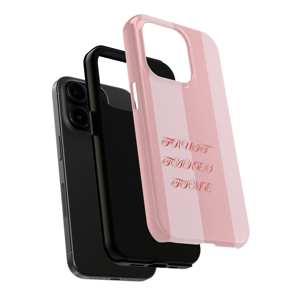 Soft Pink Fruit Takes Time Phone Case