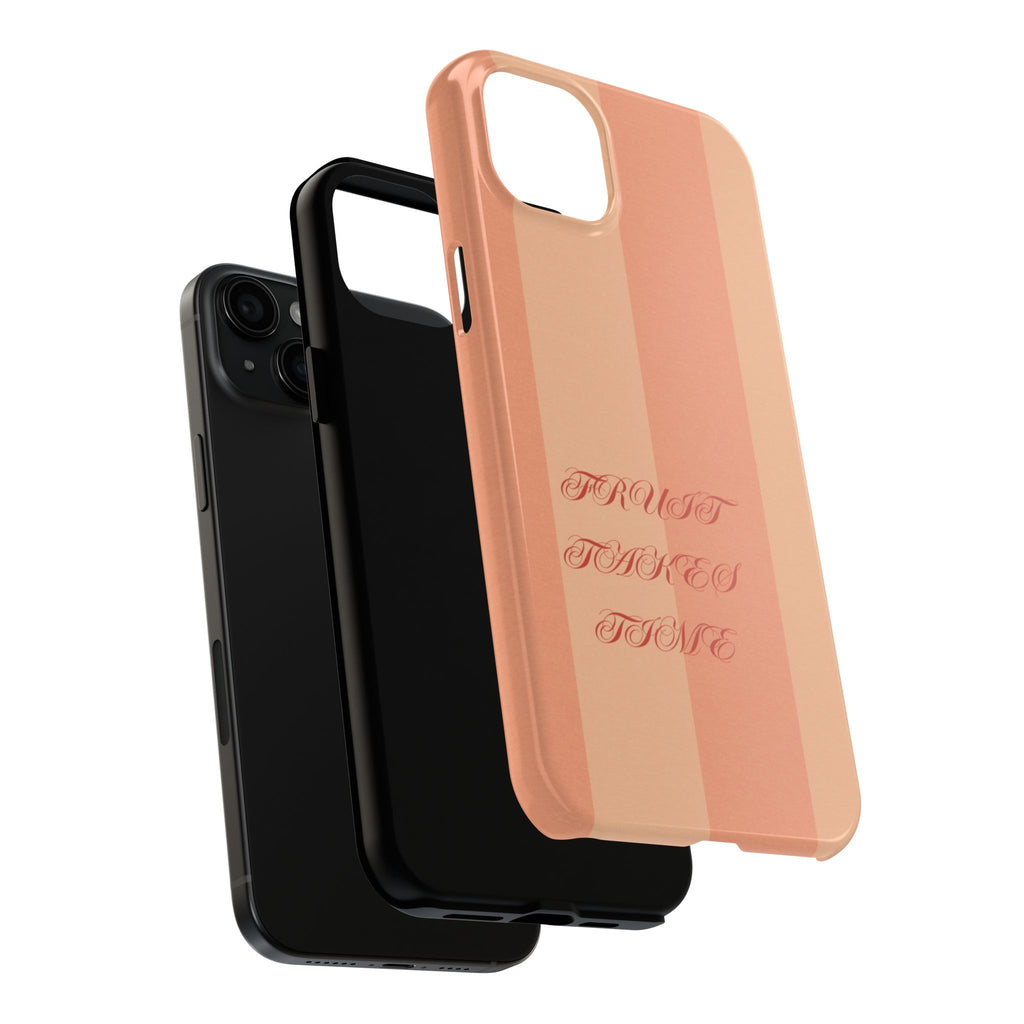 Muted Terracotta Fruit Takes Time Phone Case